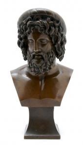 ANONYMOUS,A Continental Bronze Bust of a Greco Roman Gentleman,Hindman US 2009-10-04