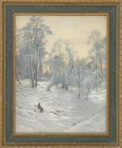 ANONYMOUS,A fox in a snowy landscape,1846,Eldred's US 2015-07-09
