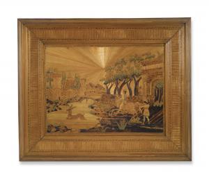 ANONYMOUS,A FRENCH STRAW MARQUETRY PICTURE,Sotheby's GB 2016-10-18