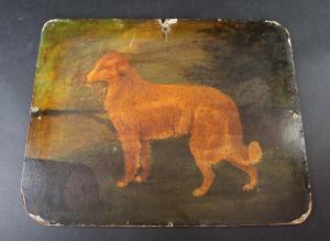 ANONYMOUS,a hunting dog carrying dead game in landscape scene,Wright Marshall GB 2017-09-05