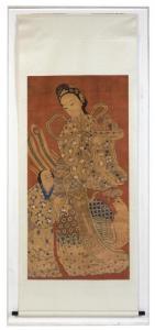 ANONYMOUS,A large framed Japanese scroll,Mossgreen AU 2017-11-28