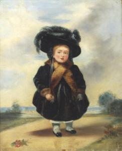 ANONYMOUS,a little girl dressed in a velvet coat and a hat,Batemans Auctioneers & Valuers 2017-10-07