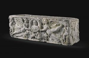 ANONYMOUS,A Marble Clipeus Erotes Sarcophagus,Sotheby's GB 2015-11-24