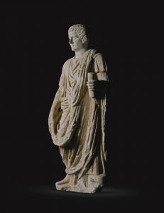 ANONYMOUS,A Marble Figure of a Togatus,Sotheby's GB 2015-11-24