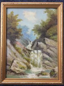 ANONYMOUS,A mountain waterfall,Jim Railton GB 2016-08-13