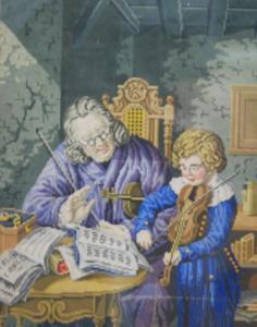 ANONYMOUS,A musician instructing his pupil,Fieldings Auctioneers Limited GB 2018-03-24