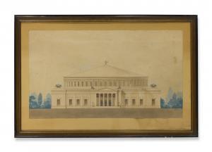ANONYMOUS,A NEOCLASSICAL BUILDING,Sotheby's GB 2016-10-18