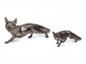 ANONYMOUS,A Pair of Fox-Form Table Ornaments,20th Century,Hindman US 2025-07-30