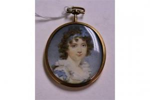 ANONYMOUS,A portrait miniature of a young lady,Shapes Auctioneers & Valuers GB 2015-10-03