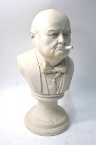 ANONYMOUS,A resin bust of Winston Churchill,Andrew Smith and Son GB 2018-12-11