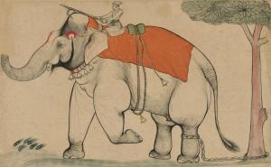 ANONYMOUS,A ROYAL ELEPHANT AND MAHOUT,Bonhams GB 2021-09-23