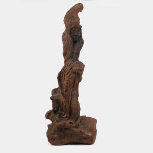 ANONYMOUS,A tree trunk melded with an eagle and a face and h,Butterscotch Auction Gallery 2016-11-06