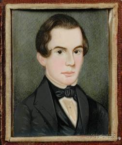 ANONYMOUS,a Young Gentleman Dressed in Black Coat,1840,Skinner US 2008-11-01