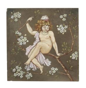 ANONYMOUS,A young girl seated in a blossoming tree bough,Woolley & Wallis GB 2018-06-20