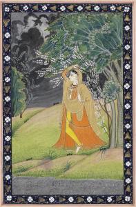ANONYMOUS,A young woman sheltering in a forest glade as a st,Bonhams GB 2014-04-08