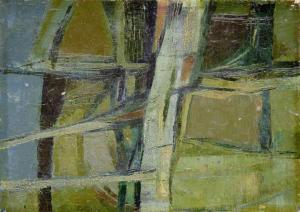 ANONYMOUS,Abstract green and blue,1954,Bonhams GB 2012-08-08