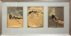 ANONYMOUS,Abstract Mountains,1973,Clars Auction Gallery US 2011-01-08