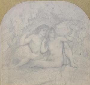 ANONYMOUS,Adam and Eve sheltering beneath the tree,Fieldings Auctioneers Limited GB 2012-10-06