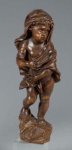 ANONYMOUS,Amour en tilleul sculpté en ronde-bosse,18th century,De Maigret FR 2018-03-28