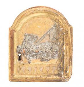 ANONYMOUS,An Italian Carved Giltwood Escutcheon Plate,Hindman US 2018-06-07