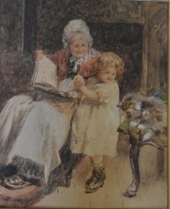 ANONYMOUS,An old lady, child and cat,John Taylors GB 2017-06-20