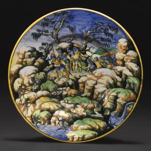 ANONYMOUS,An Urbino maiolica Istoriato dish from the Punic War series,Sotheby's GB 2017-07-05