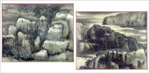 ANONYMOUS,ARTIST UNKNOWN  TWO CHINESE LANDSCAPES,Susanin's US 2009-09-12