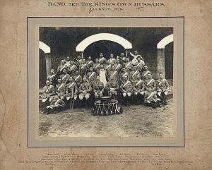 ANONYMOUS,Band, 3rd The Kings Own Hussars, Lucknow,1928,Adams IE 2014-10-13