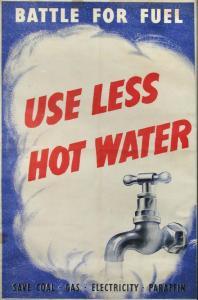 ANONYMOUS,Battle for Fuel, Use Less Hot Water,1940,Cheffins GB 2014-10-22