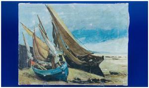 ANONYMOUS,Beached Fishing Boats.,1920,Gerrards GB 2009-04-16
