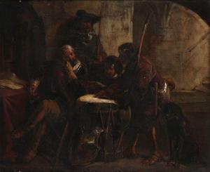 ANONYMOUS,Beraadslaging in de kerker,1870,Bernaerts BE 2017-05-02