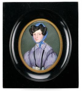 ANONYMOUS,Bildnis einer Biedermeier-Dame,c.1830,Nagel DE 2017-06-29