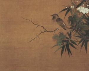 ANONYMOUS,BIRD AMONGST BAMBOO AND PLUM BLOSSOMS,Christie's GB 2005-11-28