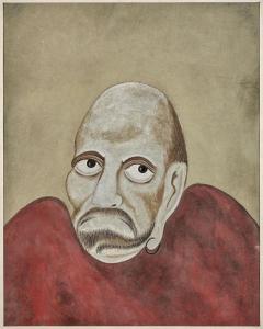 ANONYMOUS,Bodhidharma, depicted in bold red robe and typical hoop earring,Chait US 2018-05-20