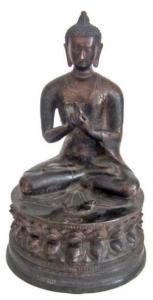 ANONYMOUS,bouddha assis en médiation sur un socle lotiforme,Boisgirard - Antonini FR 2017-06-21