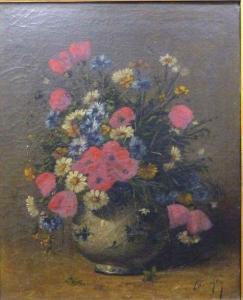 ANONYMOUS,Bouquet de fleurs en vase.,Millon & Associés FR 2018-10-02