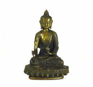 ANONYMOUS,Buddha auf Lotussockel sitzend,Geble DE 2019-04-06