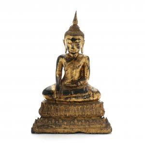 ANONYMOUS,Buddha seated on a throne,Bruun Rasmussen DK 2018-08-16