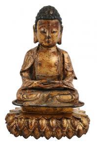 ANONYMOUS,Buddha sitting crossed legs with hand in palm pose,Brunk Auctions US 2018-07-13