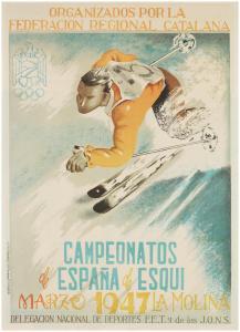 ANONYMOUS,CAMPEONATOS de ESPANA de ESQUI,1947,Bonhams GB 2019-09-04