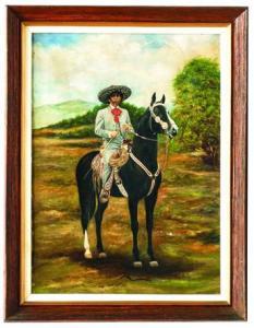 ANONYMOUS,Charro a caballo,Morton Subastas MX 2009-09-10
