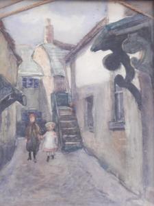 ANONYMOUS,Children walking down a narrow street,Golding Young & Mawer GB 2017-02-15