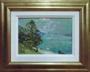 ANONYMOUS,Coastal view from a hilltop,Lots Road Auctions GB 2017-03-05