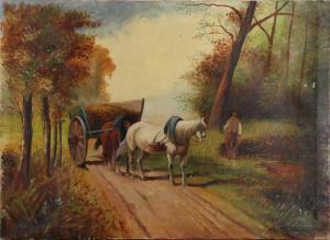 ANONYMOUS,Collecting Wheat by the Roadside,Clars Auction Gallery US 2017-10-15