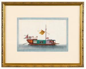 ANONYMOUS,Collection of eight framed paintings of Chinese junks,Freeman US 2014-02-25