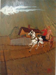 ANONYMOUS,couple in a horse and buggy,1919,Blackwood/March GB 2014-02-26