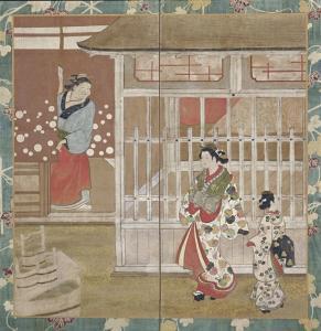 ANONYMOUS,Courtesan and kamuro returning from an outing,Christie's GB 2009-09-17