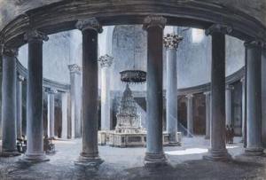 ANONYMOUS,Das Innere von Santo Stefano Rotondo, Rom,Palais Dorotheum AT 2017-04-11