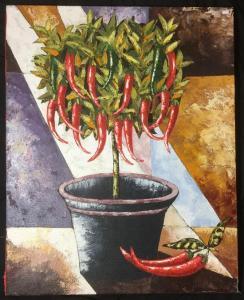 ANONYMOUS,Decorative Chilli Plant in a Pot,Theodore Bruce AU 2018-03-23
