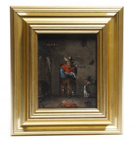 ANONYMOUS,Depicting a man seated smoking a clay pipe,Woolley & Wallis GB 2018-10-03